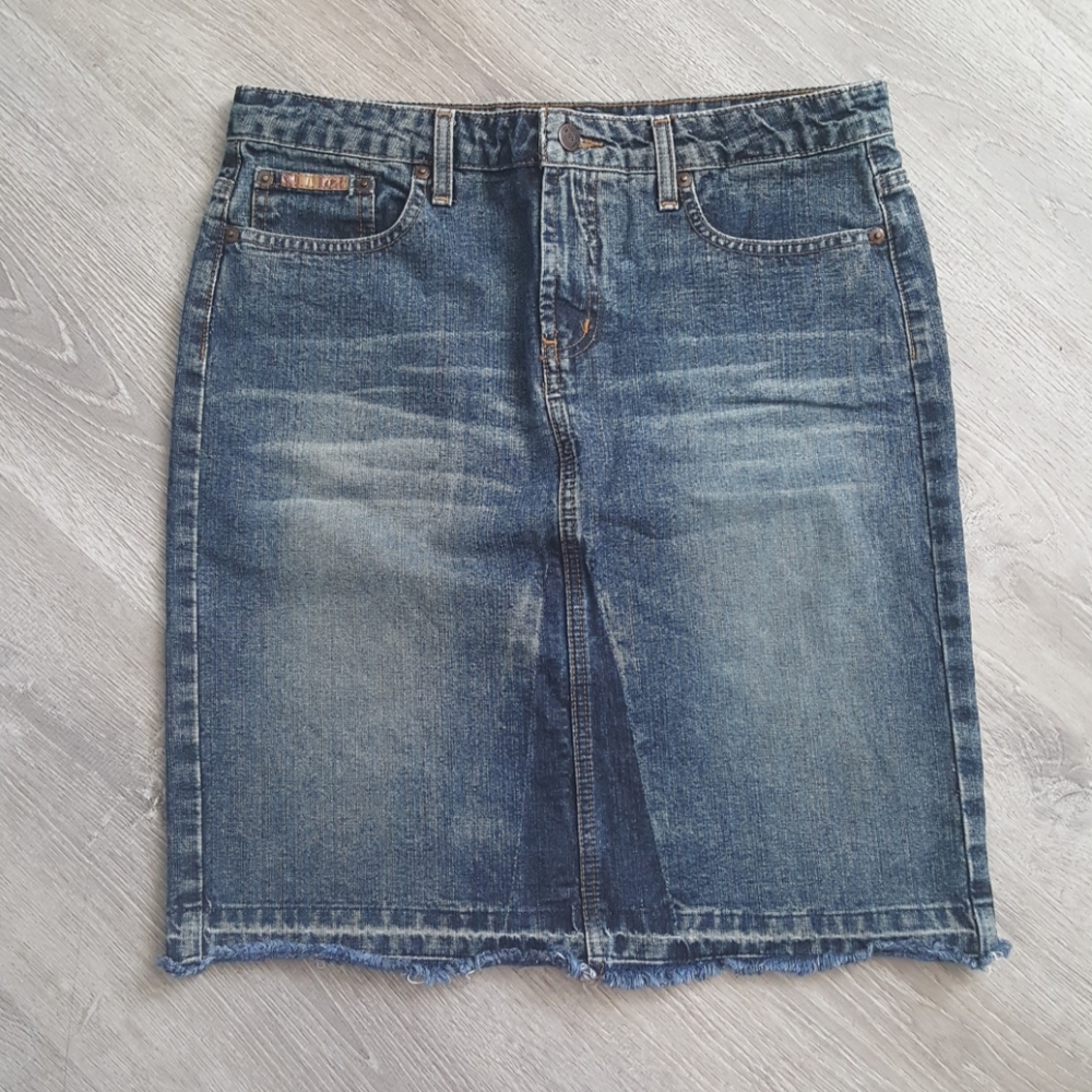 L.E.I life energy intelligence jean skirt